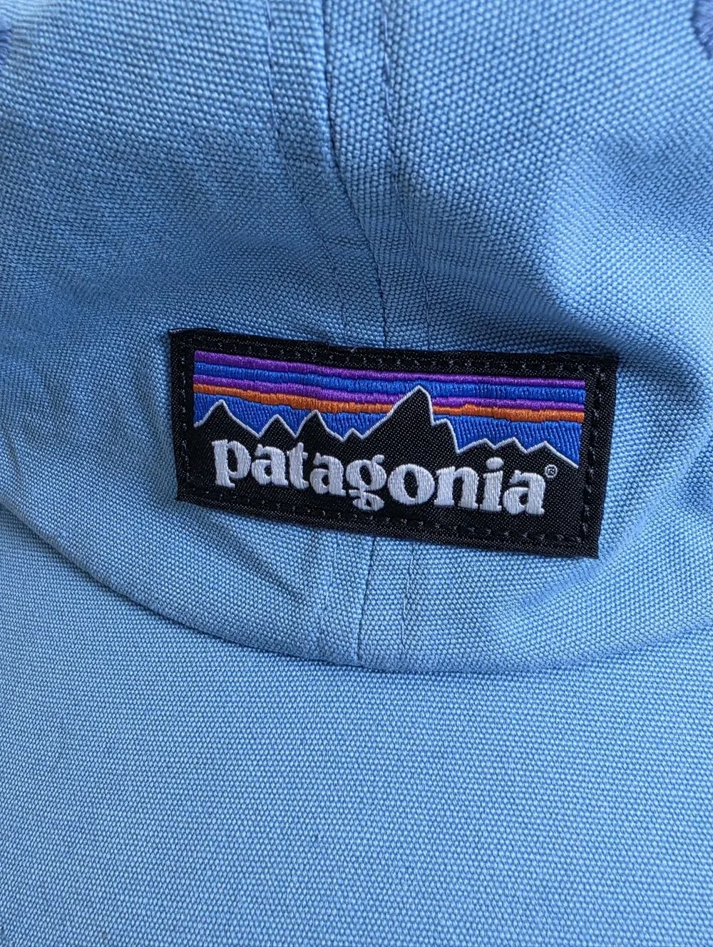 Patagonia Label Trad Cap Hat Blue One Size Blue Adjustable Organic Cotton
